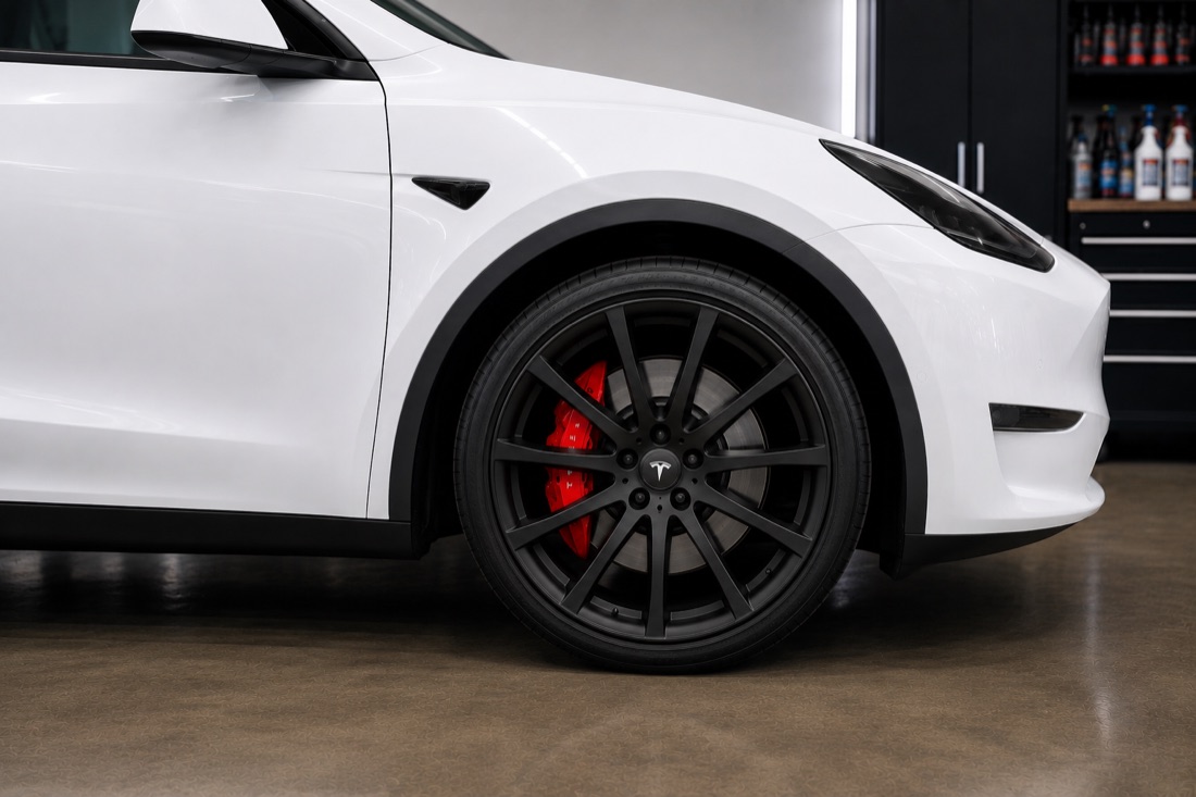 Painted brake calipers